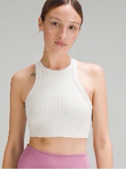 Lululemon Ribbed Nulu High-Neck Yoga Bra *Light Support, B/C Cup